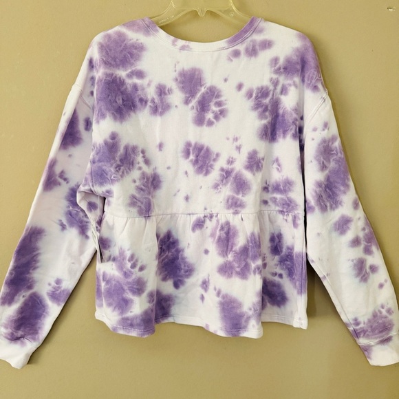 NWT Nordstrom BP Purple Tie Dye Sweatshirt M - Picture 5 of 8